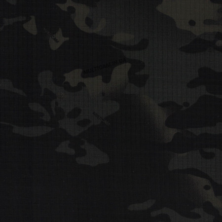 Тканина Balloon 70D Nylon Ripstop MultiCam Black