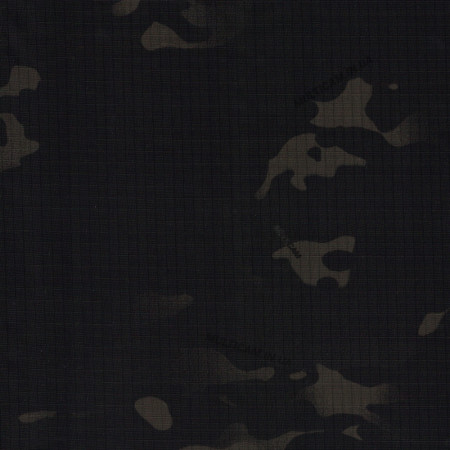 Тканина Balloon FR Coated 70D Nylon Ripstop MultiCam Black