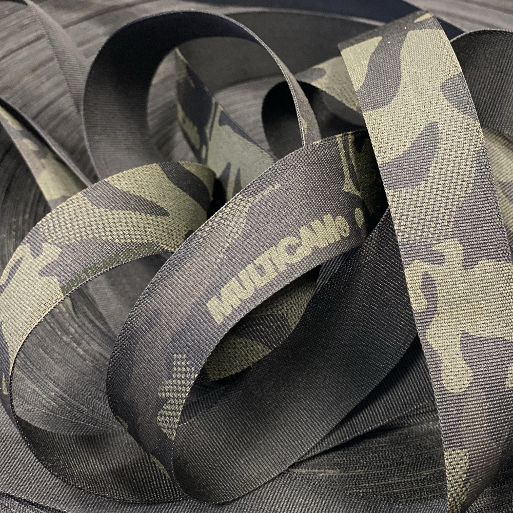 Окантовочна стрічка 25мм MultiCam Black