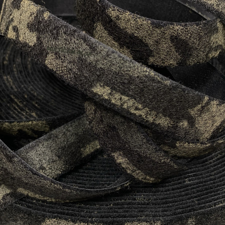 Липучка (текстильна застібка) Velcro 25мм MultiCam Black (м´яка частина)